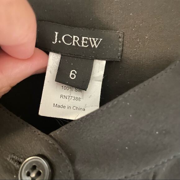 J. Crew silk tuxedo romper size 6 - Picture 8 of 12